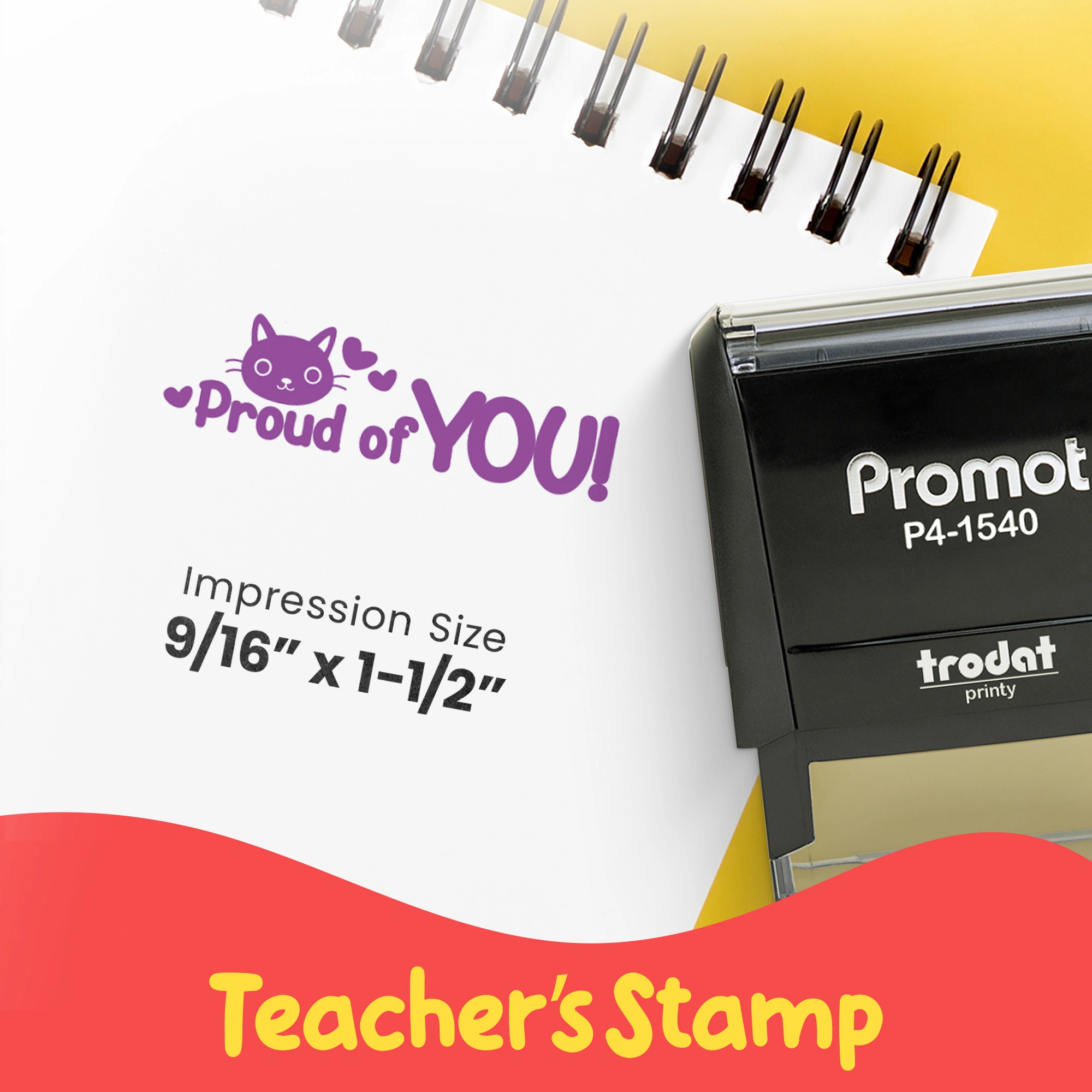 Proud of You! - Teacher Stamp